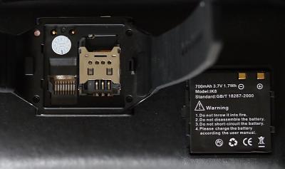SIM, microSD slot and battery